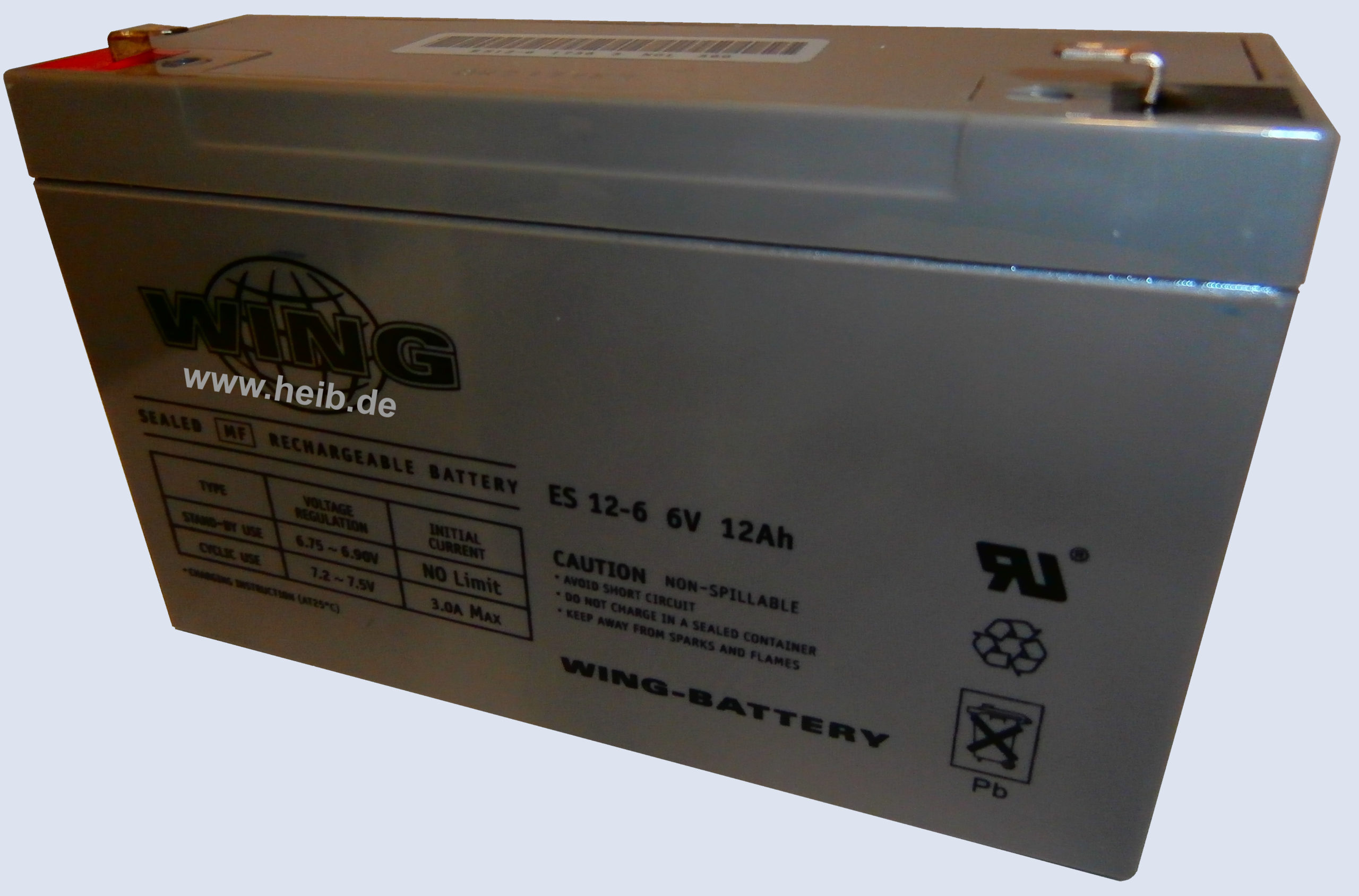 Wing - Wartungsfreie Bleibatterie ES 12-6