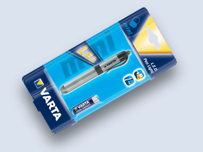 Mini LED Penlight 1AAA m. Batt