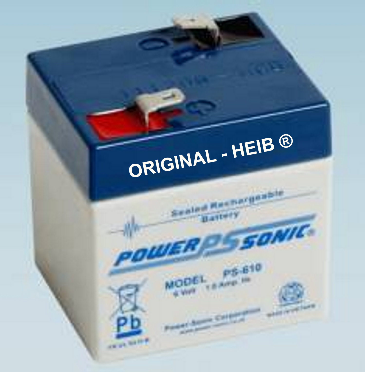 Power-Sonic 6V 1,0Ah Blei-Vlies Akku AGM PS-610