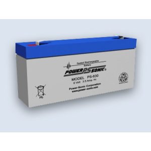 Power-Sonic 6V 3,4Ah Blei-Vlies Akku AGM PS-630