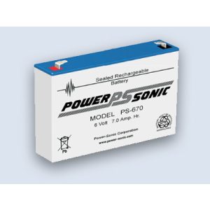 Power-Sonic 6V 7Ah Blei-Vlies Akku AGM PS-670