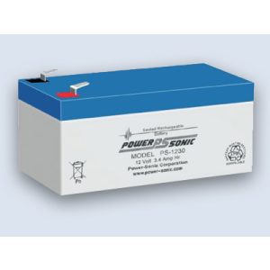 Power-Sonic12V 3,4Ah Blei-Vlies Akku AGM PS-1230