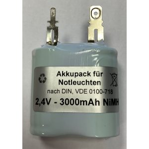Akku passend zu Zumtobel 04797088 2,4V 3000mAh