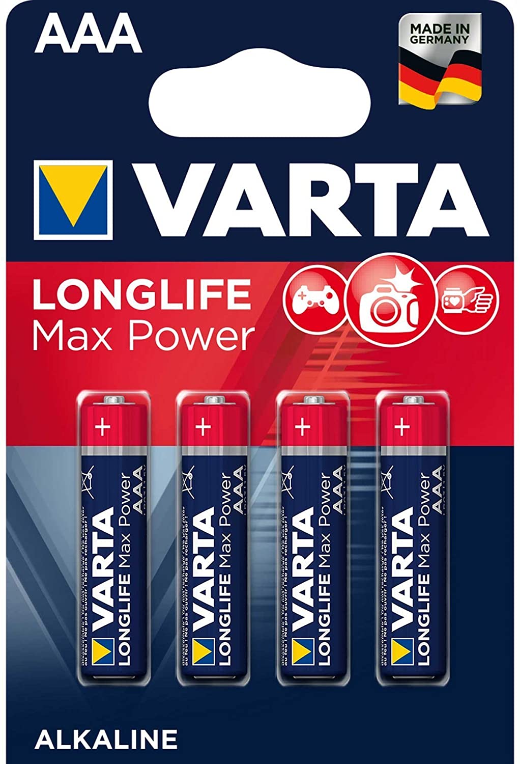 VARTA 4703 MAX TECH AAA Micro Batterie - 4er Blister