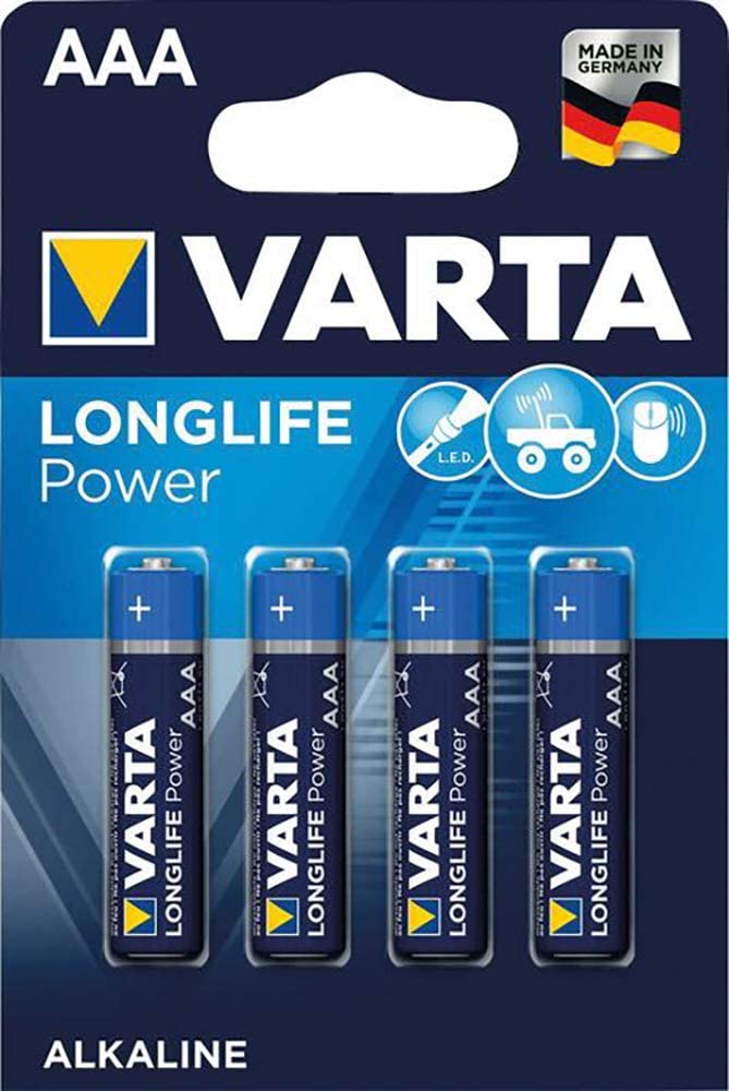 Varta 4903 Longlife Power Micro AAA Batterie - 4er Blister